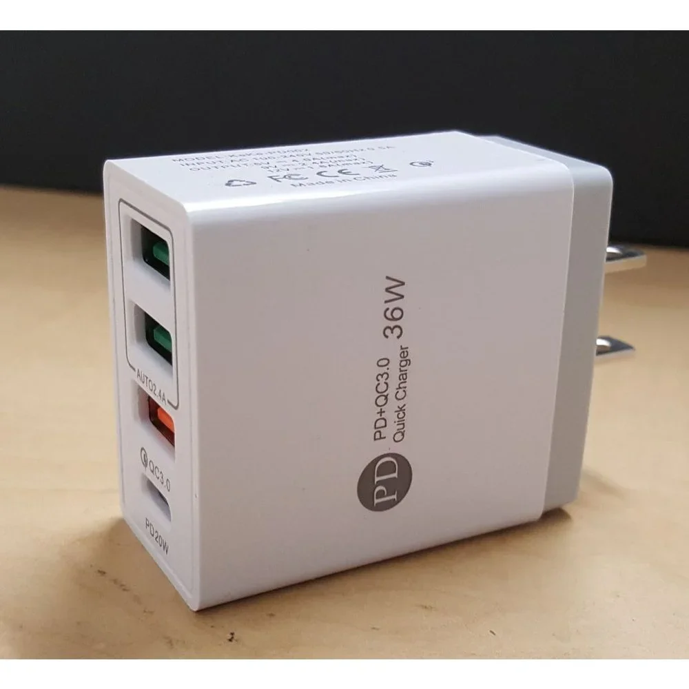 PD Type C Fast Wall Charger 4 Port QC 3.0 Quick Charge for all cell phones